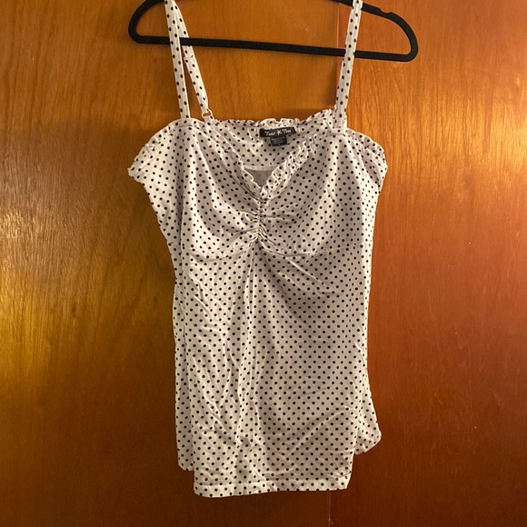 Twist Tees Tops - Twist Tees polka-dot cami, 3X